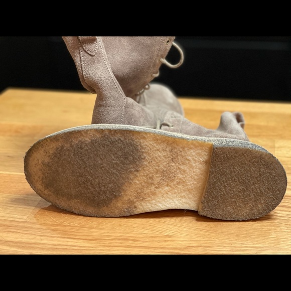 Clarks Suede lace up boots - Picture 3 of 6